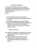 Tarea de La reforma protestante