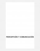 PERCEPCION Y COMUNICACION INTRODUCCIÓN