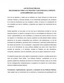 REFLEXIONES EN TORNO A SU CREACIÓN Y EJECUCIÓN EN EL CONTEXTO LATINO-AMÉRICANO (caso Colombia).