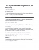 La importancia de la administración en la empresa