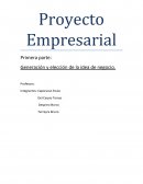 Generación y elección de la idea de negocio.