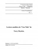 Lectura analítica de “Una Niña” de Torey Hayden.