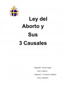El aborto y sus 3 causales
