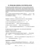 EL PROBLEMA GENERAL DE INTERPOLACION
