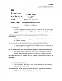 VIKTOR E. FRANKL FILOSOFÍA. Página 1