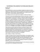 MI EXPERIENCIA TRAS 6 MESES DE TELETRABAJANDO FREELANCE