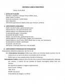 HISTORIA CLINICA PEDIATRICA