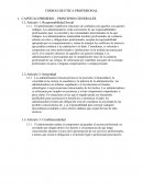 Etica CODIGO DE ETICA PROFESIONAL