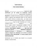 Poder para vender inmueble