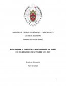 EVOLUCIÓN EN EL ÁMBITO DE LA INNOVACIÓN DE LOS PAÍSES DEL SUR DE EUROPA EN EL PERIODO 1995-2009