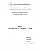 ASPECTOS SOCIOCULTURALES DE LA LOT.