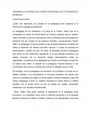 DESARROLLO HISTORICO DEL CAMPO PROFESIONAL DE LO PEDAGOGICO EN MÉXICO