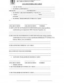 Acta entrega de cargo