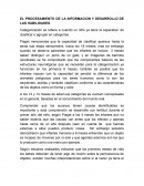 El procesamiento de la información y desarrollo de las habilidades