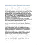 Reflexión sobre las variables influyentes en el éxito académico