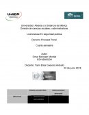División de ciencias sociales y administrativas. Derecho Procesal Penal