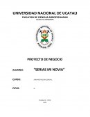 PROYECTO DE NEGOCIO ALUMNO: “SERIAS MI NOVIA”