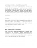 NECESIDAD DEL BIEN O SERVICIO DEL AGUACATE