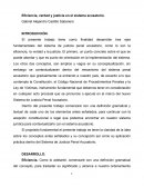 Eficiencia, verdad y justicia en el sistema acusatorio