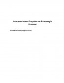 Intervenciones Grupales en Psicología Forense