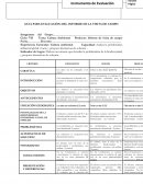 GUIA PARA EVALUACIÓN DEL INFORME DE LA VISITA DE CAMPO