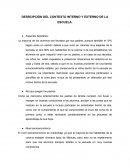 DESRCIPCIÓN DEL CONTEXTO INTERNO Y EXTERNO DE LA ESCUELA.
