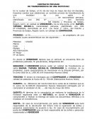 CONTRATO PRIVADO DE TRANSFERENCIA DE UNA MOTOTAXI