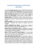 Contrato de Prestación de Servicios Generales