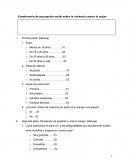 Cuestionario de percepción social sobre la violencia contra la mujer