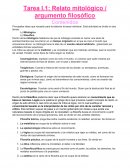 Relato mitológico / argumento filosófico