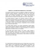 Respeto a los derechos humanos