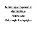 Teorias que explican el aprendizaje