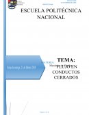 TEMA: FLUJO EN CONDUCTOS CERRADOS