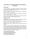 Actitud Hacia La Investigación Científica De Estudiantes De Enfermería