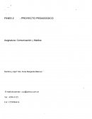 Proyecto pedagogico comunicacion y medios