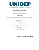 Curso de planificación eficiente para el proceso de enseñanza-aprendizaje