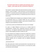 Si el tema sobre Dios es cuestión de la teología y de la religión, ¿tiene algo que decir la filosofía al respecto?