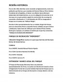 Reseña histórica del parque moromoy