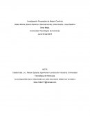 Investigación Propuestas de Mejora Continúa