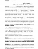 Manifestación de domicilio, solicitud de copias simples