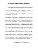 Derechos de las comunidades aborígenes
