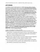 Arte romano. La Arquitectura romana