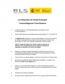 Los Requisitos de Visado Schengen