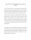 Nuevo orden mundial vs identidad histórica y soberanía nacional