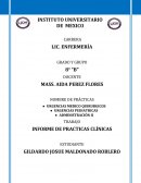 INFORME DE PRACTICAS CLÍNICAS