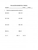 EVALUACION DIAGNOSTICA 4 MATEMATICA