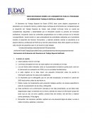 RECOMENDACIONES NECESARIAS SOBRE LOS LINEAMIENTOS PARA EL PROGRAMA DE SEMINARIO