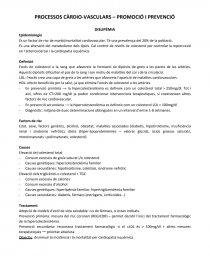 PROCESSOS CÀRDIO-VASCULARS – PROMOCIÓ I PREVENCIÓ. Página 1
