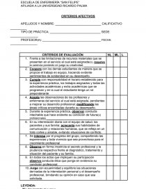 Ejemplo de evaluación a internado de enfermeria. Página 1