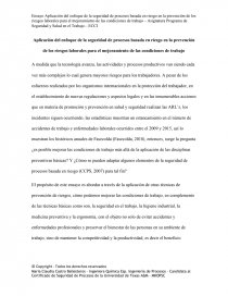 Aplicación de la RBPS en la PRL. Página 1